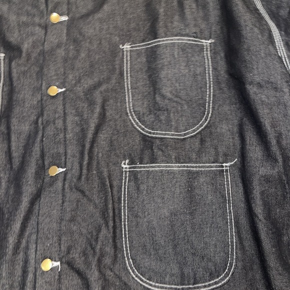 Charm Tex Jail Supplies Denim Jacket Mens 5XL Lined Heavy Field Chore Barn Coat - Picture 9 of 16